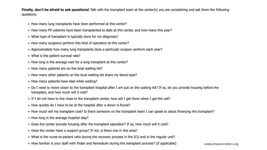 Lung transplantation webinar
