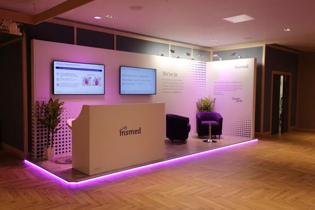 Insmed exhibition stand at PVRI 2026 Dublin