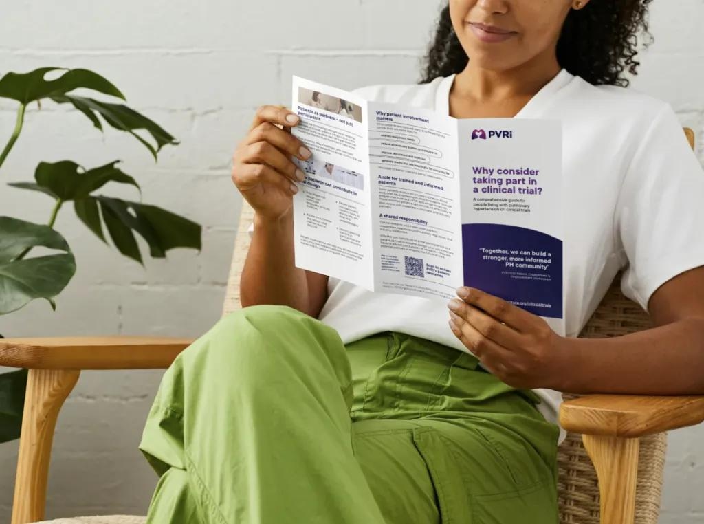 Image of clinical trial flyer for patients