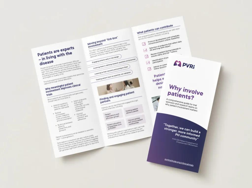 Image of clinical trial flyer for research teams